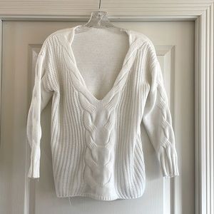 The perfect white knit sweater!